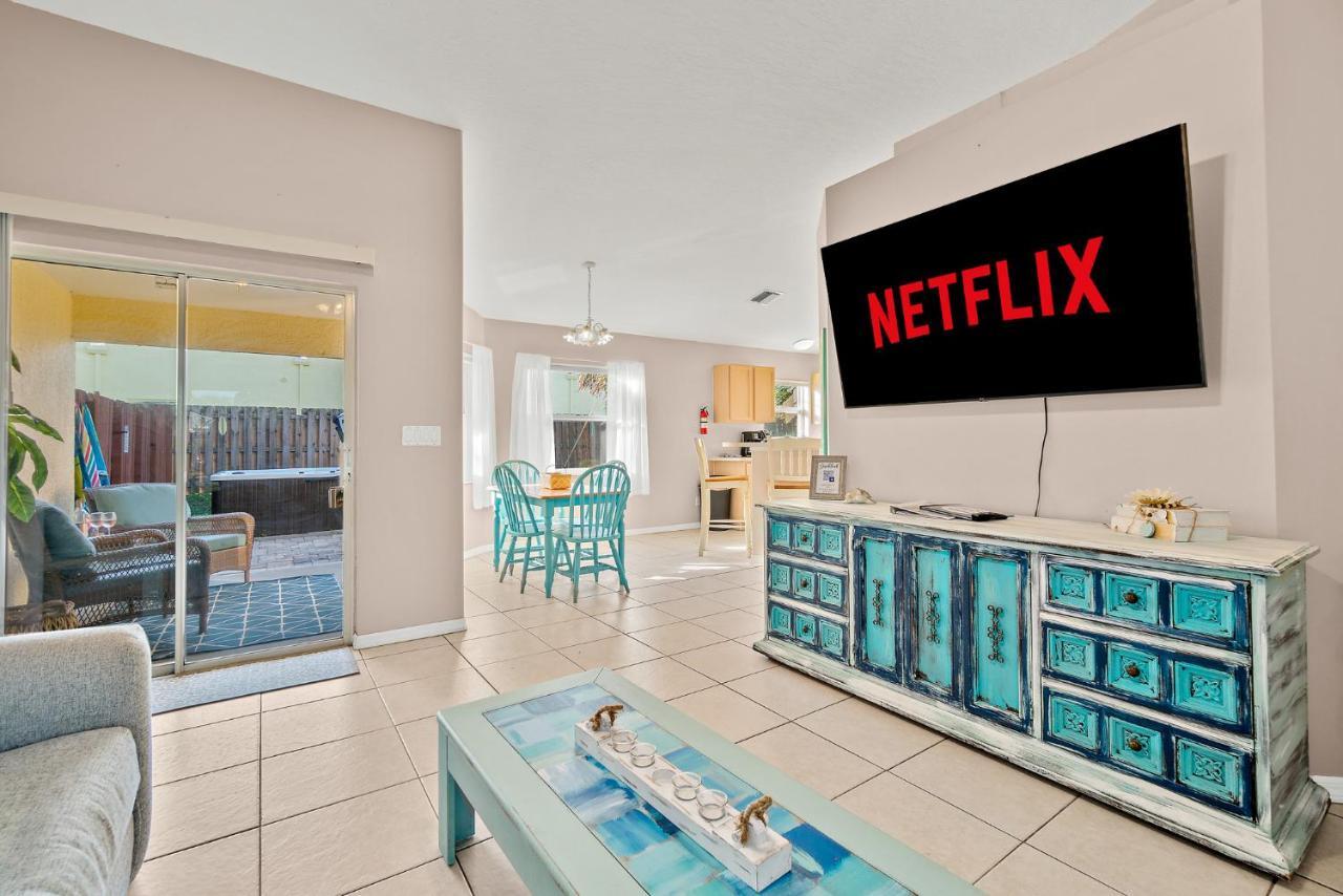 Sunset Serenity - 3Br Beach Townhome With Outdoor Patio - New Hot Tub, Steps To Ocean Fun! Melbourne Eksteriør billede
